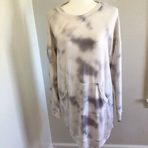 Calista Tie-dye Pullover Sweatshirt with a Kangaroo Pocket